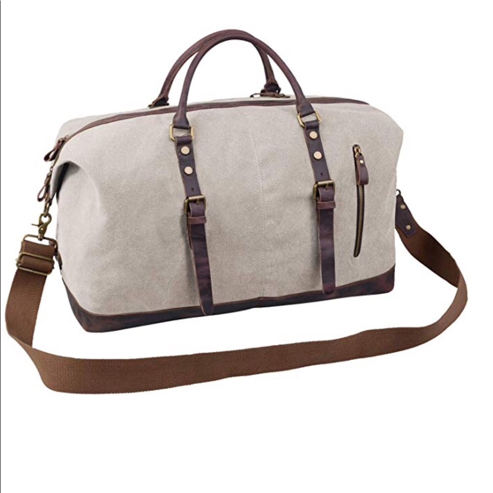 New! Jack & Cris Oversized Canvas Duffel bag